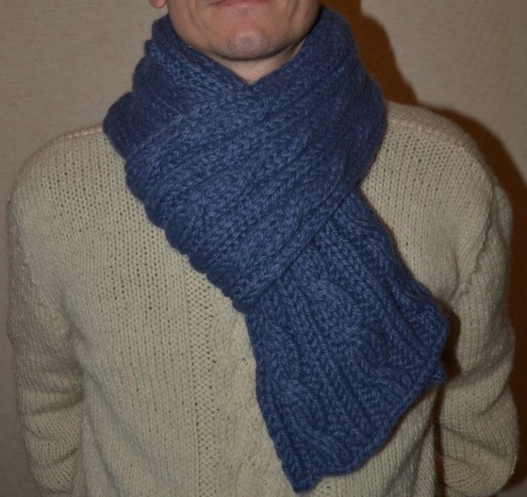 echarpe tricot homme