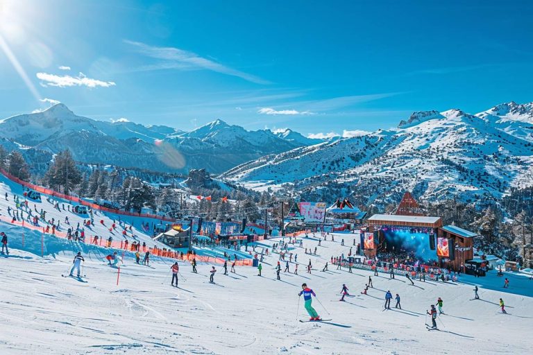 Domaine skiable pyrénées, à fond la musique