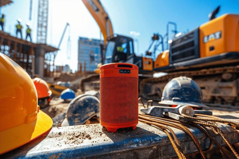 Enceinte chantier : écoutez de la musique en toute sécurité sur votre lieu de travail