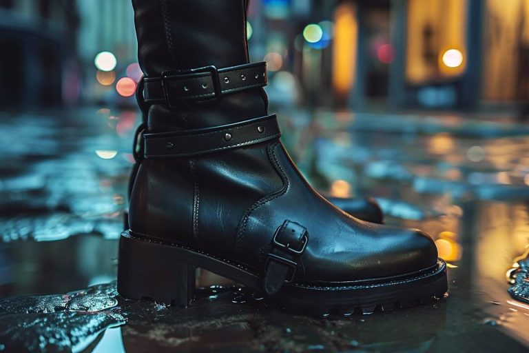 Les bottes en cuir, pas toujours simple à porter